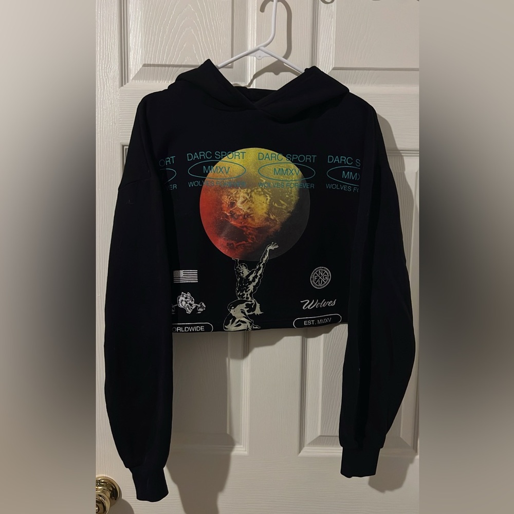 RARE Life the World Cropped Hoodie